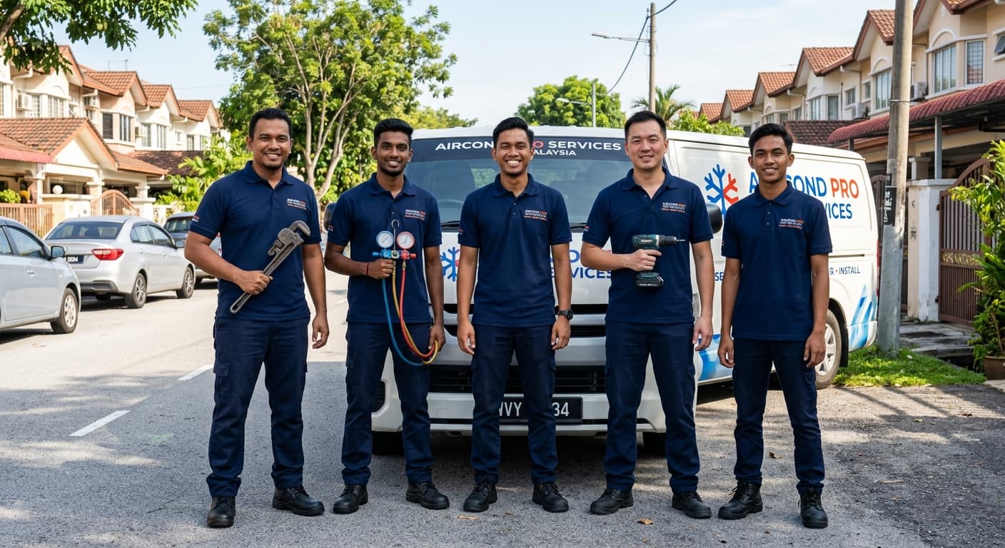 Pasukan technician LG Aircond Malaysia
